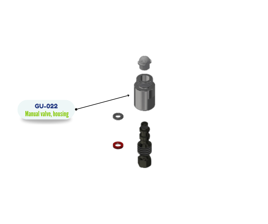 MANUAL VALVE, HOUSING (GU022) (GU-022)