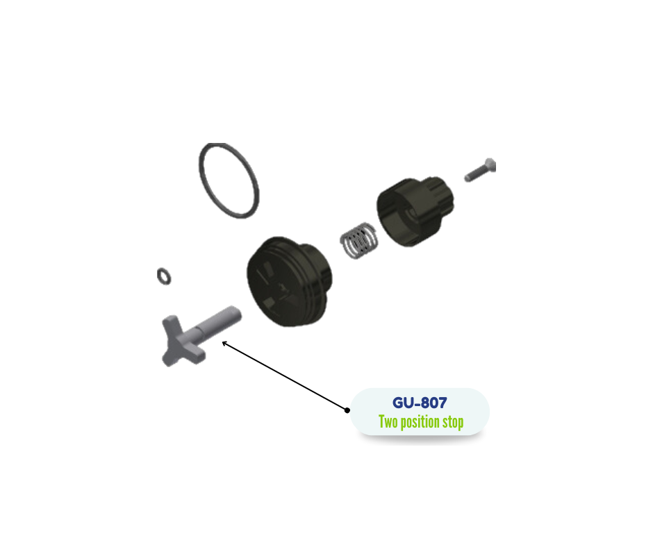 TWO POSITION STOP, AP2/3 (GU807) (GU-807)