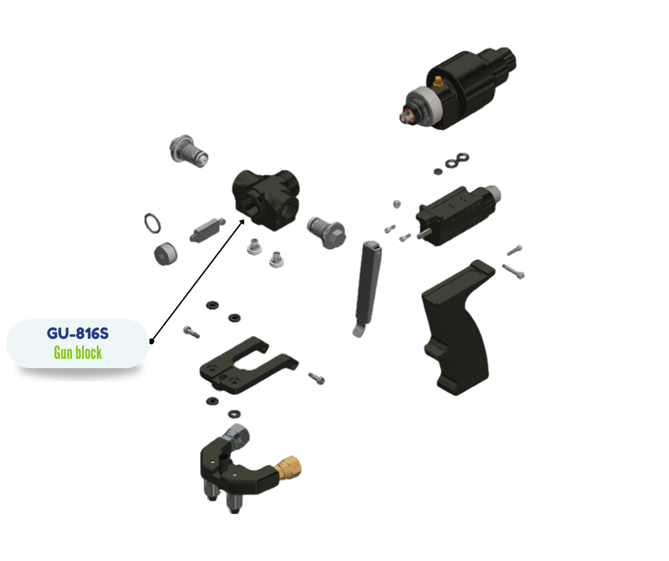 GUN BLOCK, STEEL, AP2 (GU816S) (GU-816S)