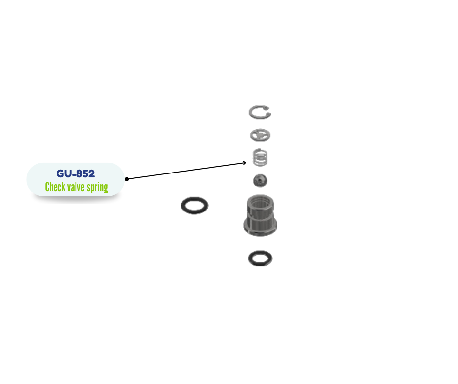 CHECK VALVE SPRING, AP2/3 (GU852) (GU-852)