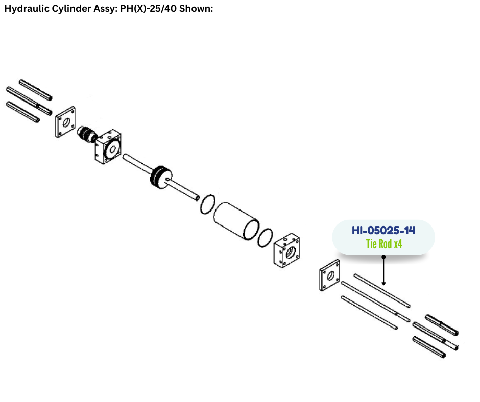 PMC TIE ROD (HI0502514) (HI-05025-14)