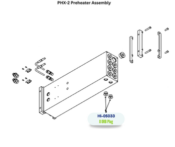 PMC STL 08 ORB PLUG (HI05033) (HI-05033)