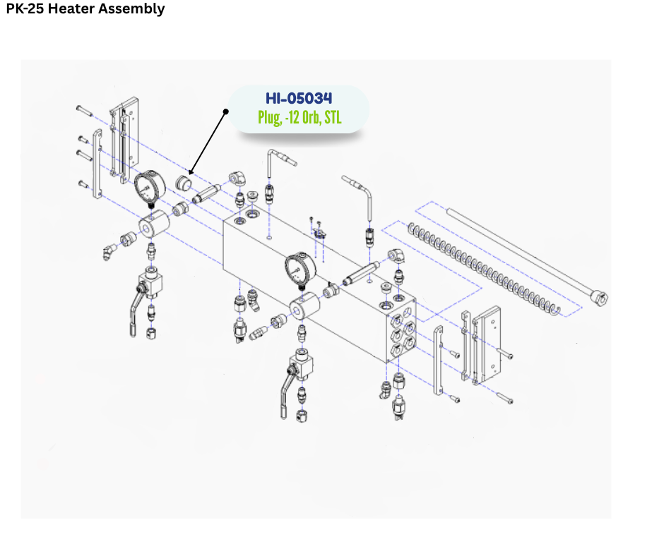 PMC STL 12 ORB PLUG (HI05034) (HI-05034)