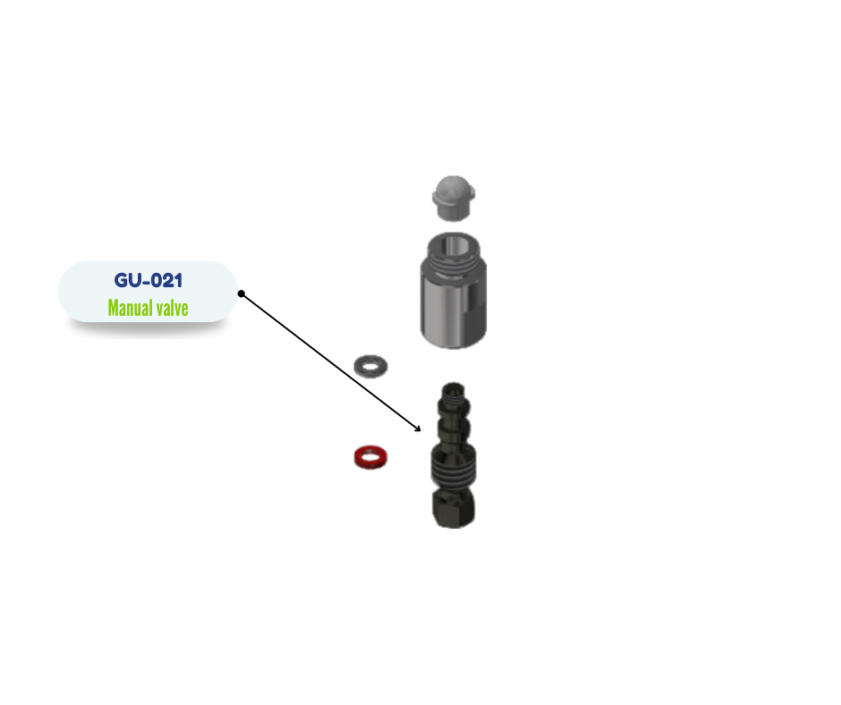 MANUAL VALVE, VALVE STEM (GU021) (GU-021)