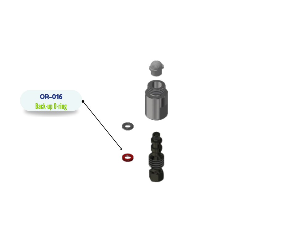 BACKUP RING, 007, VALVE STEM (OR016) (OR-016)