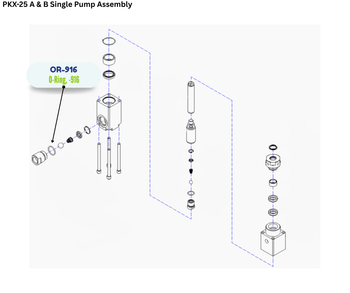 PMC BRN VITON 916 ORING (OR916) (OR-916)