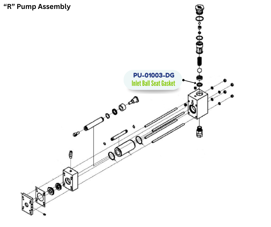 PMC INLET BALL SEAT GASKET (PU01003DG) (PU-01003-DG)