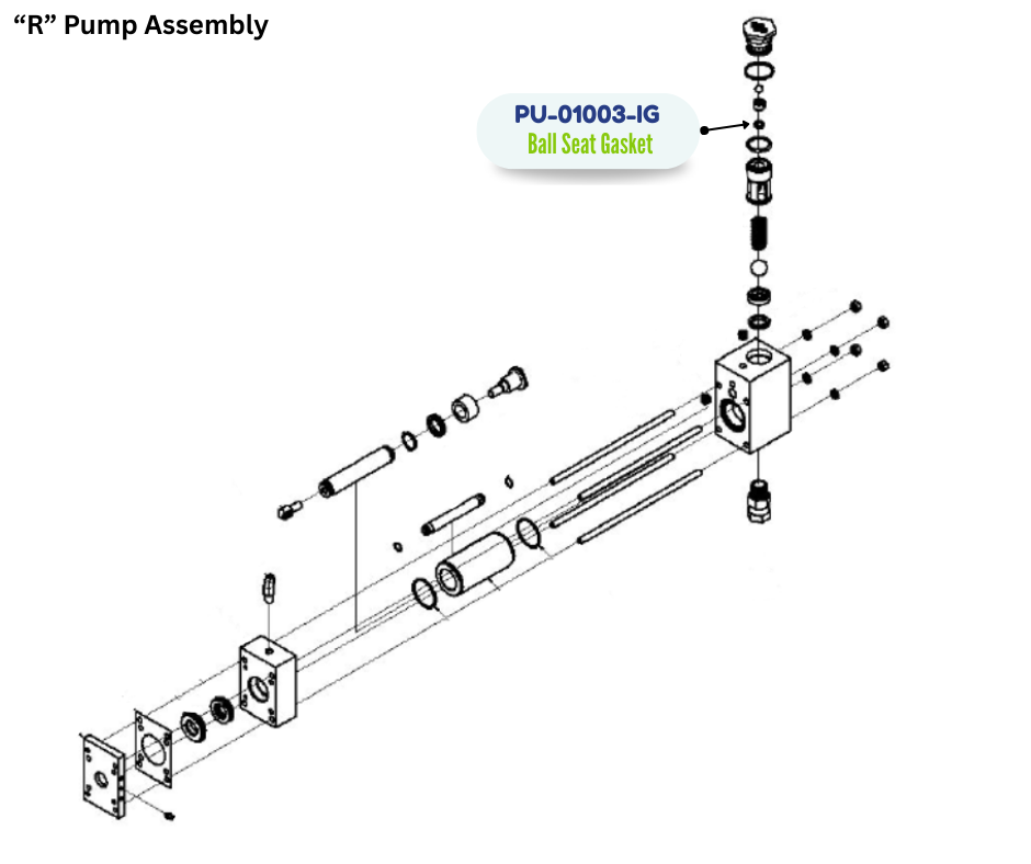 PMC DISCHARGE BALL SEAT GASKET (PU01003IG) (PU-01003-IG)