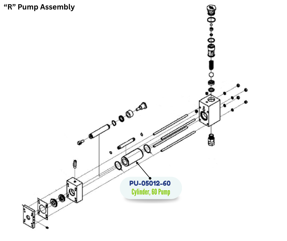 PMC PUMP CYLINDER, 60 (PU0501260) (PU-05012-60)