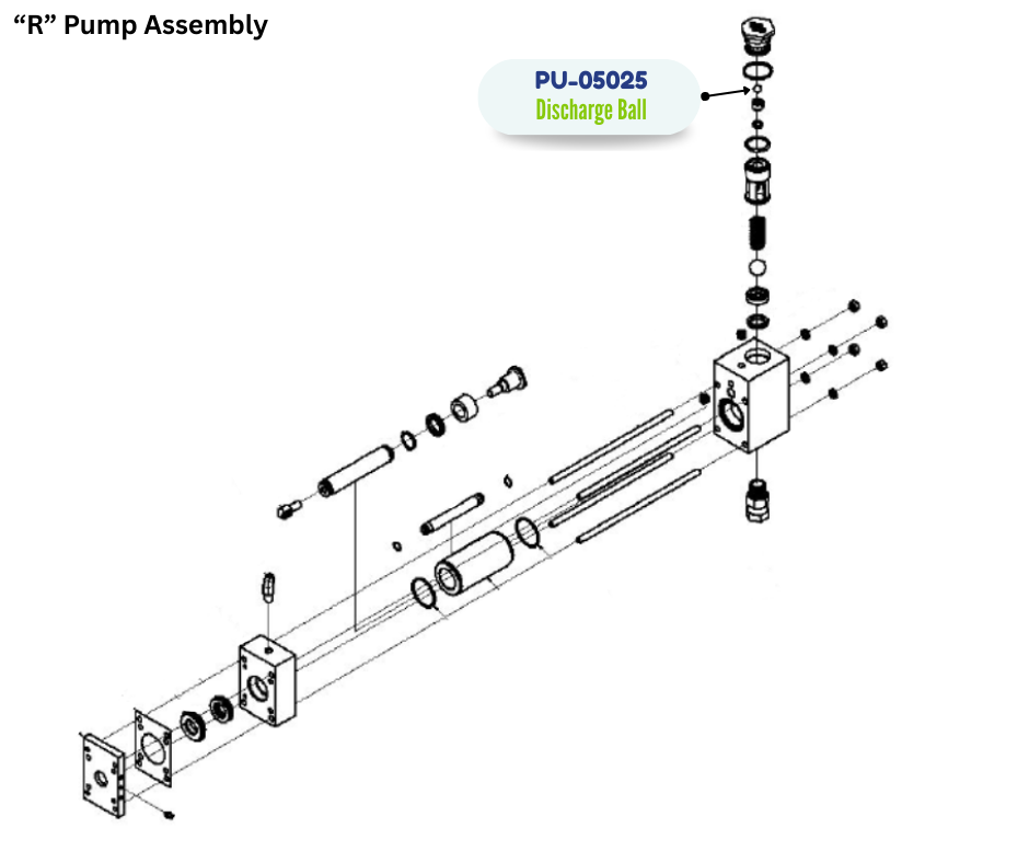 PMC DISCHARGE BALL (PU05025) (PU-05025)