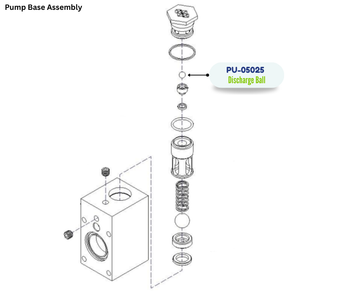 PMC DISCHARGE BALL (PU05025) (PU-05025)