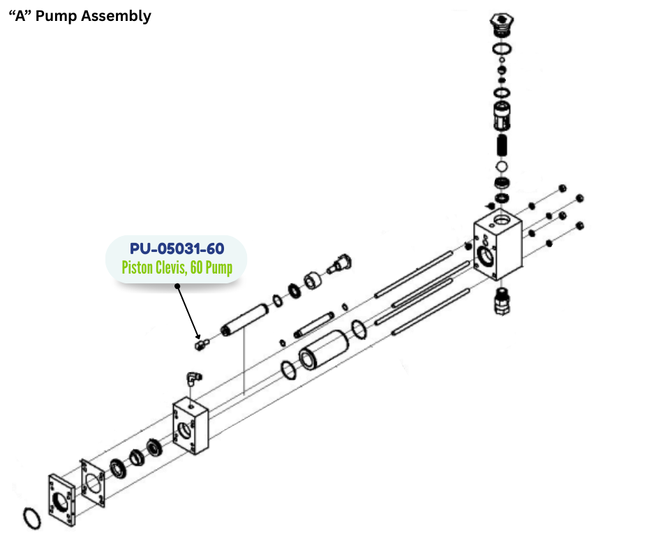 PMC PISTON CLEVIS, 60 PUMP (PU0503160) (PU-05031-60)