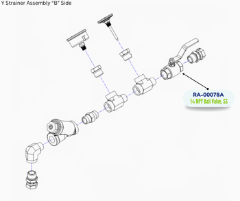 PMC 3/4 NPT BALL VALVE; SS; 1000 PSI (RA00078A) (RA-00078A)