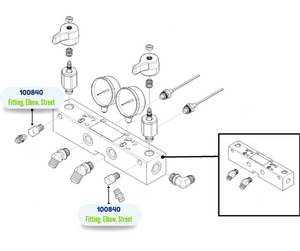 GRACO STREET ELBOW FITTING (100840)