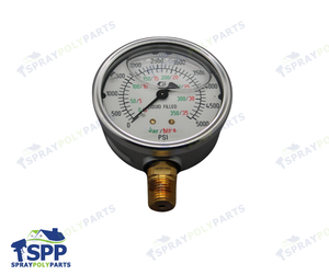 GRACO STAINLESS STEEL HIGH PRESSURE FLUID GAUGE (2007096)
