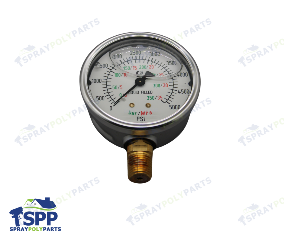 GRACO STAINLESS STEEL HIGH PRESSURE FLUID GAUGE (2007096)