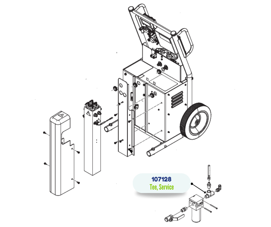 SERVICE TEE FITTING (107128)