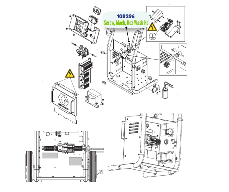 GRACO HEX WASHER HD MACH SCREW (108296)