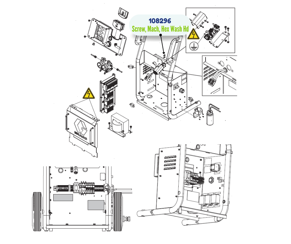 GRACO HEX WASHER HD MACH SCREW (108296)