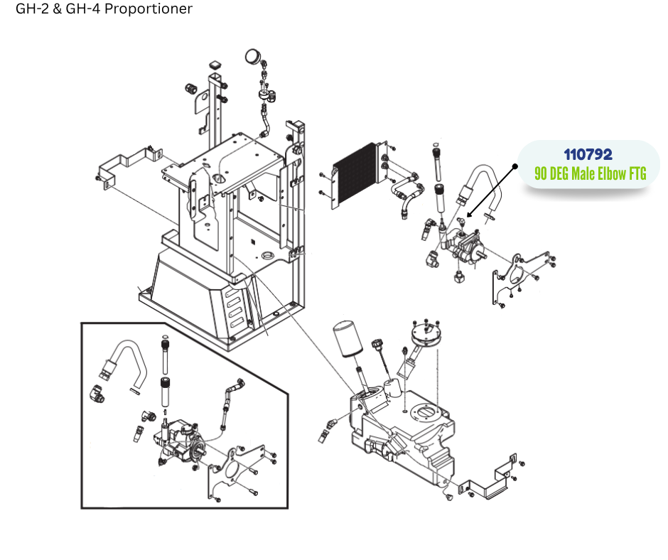 90 DEG MALE ELBOW FITTING (110792)