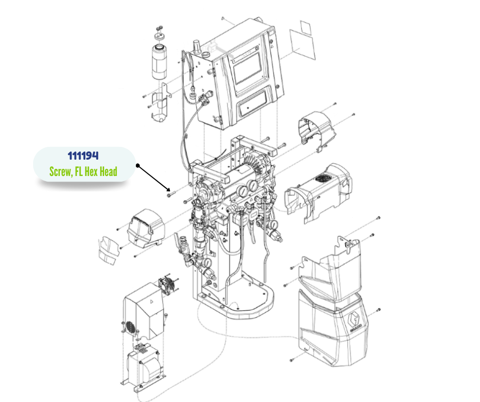 GRACO CAP FLANG HD SCREW (111194)