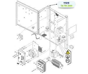 SQUARE TUBE CAP (111218)