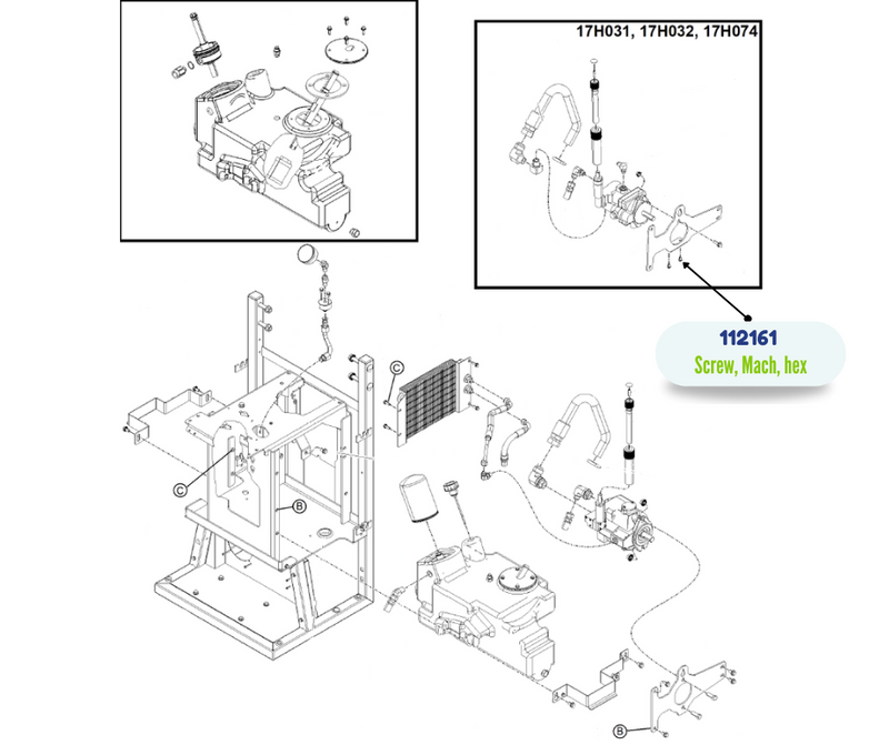 WSHR HD HEX MACH SCREW (112161)
