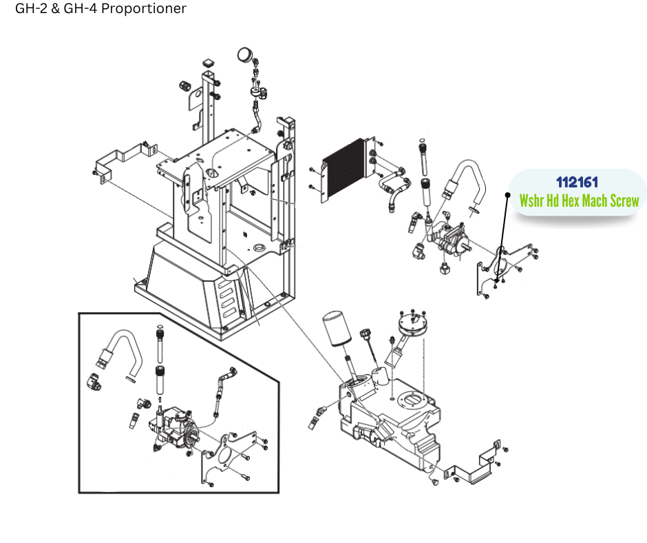 WSHR HD HEX MACH SCREW (112161)
