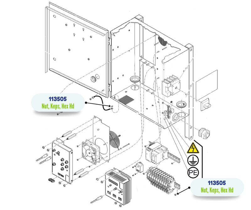 GRACO HEX HD KEPS NUT (113505)