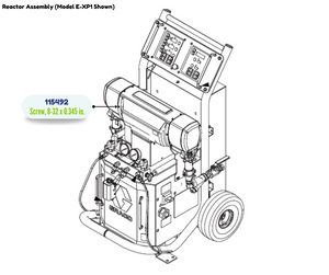 GRACO SLOT HEX WASH HD MACH SCREW (115492)