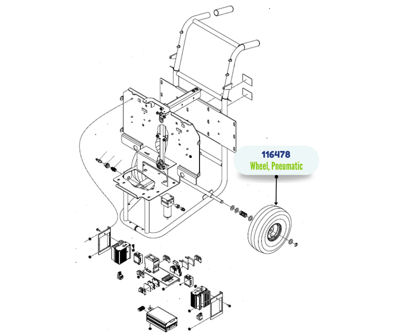 PNEUMATIC WHEEL (116478)