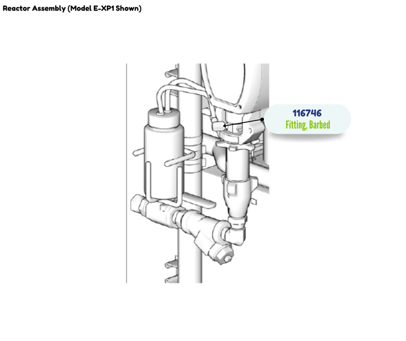 PLATED BARBED FITTING (116746)