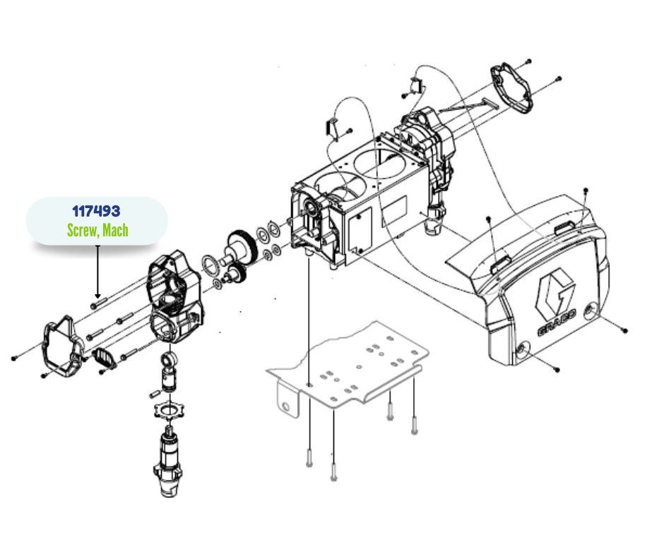 GRACO HEX WSHER HD MACH SCREW (117493)