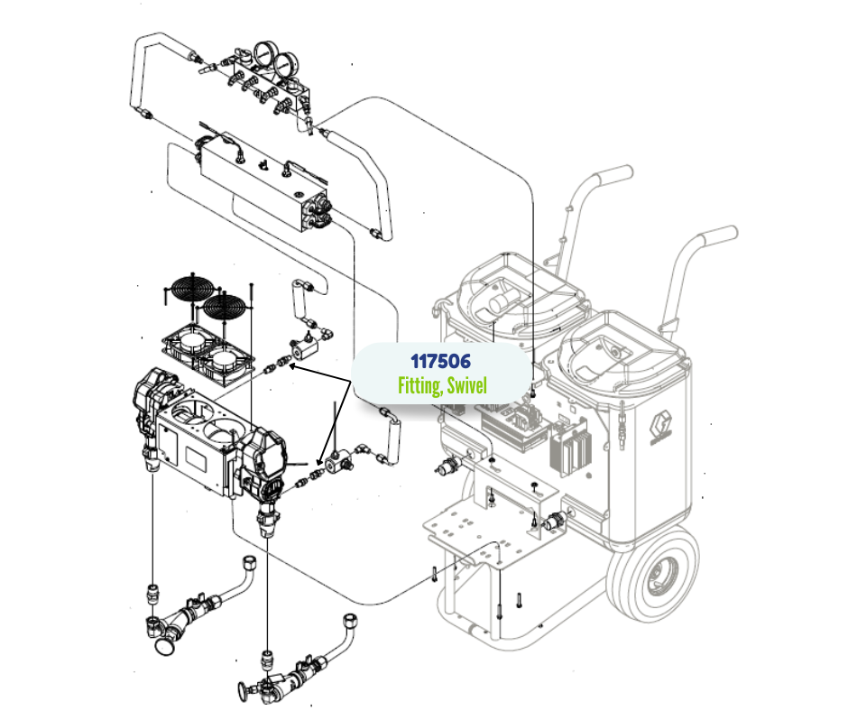 1/418 NPTF X #6JIC SWVL FITTING (117506)
