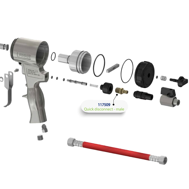 FITTING, LINE, AIR, 1/4NPT (117509)