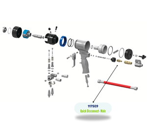 Quick Disconnect (male) for Graco Fusion Spray Gun (117509)