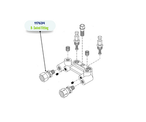 SWIVEL,UNION, NO #6 JIC (117634)