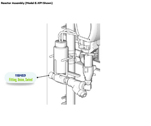GRACO 3/4 SWIVEL UNION FITTING (118459)