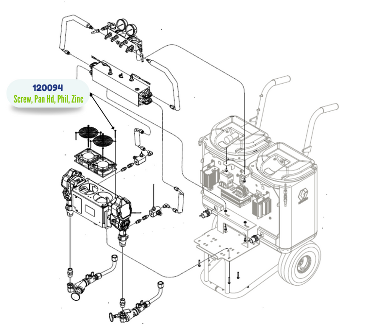 GRACO ZINC PHIL PAN HD SCREW (120094)