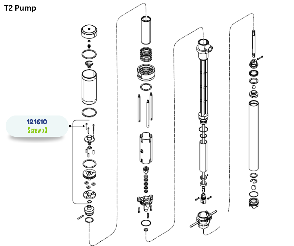 GRACO SCREW, SHC,1032 UNF2A X 1.375;T2(121610)