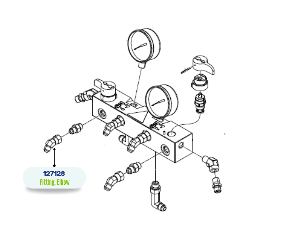 SWIVEL MXF JIC5 45 ELBOW FITTING (127128)