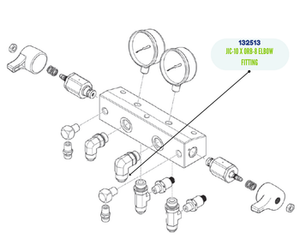 GRACO JIC-10 X ORB-8 ELBOW FITTING (132513)