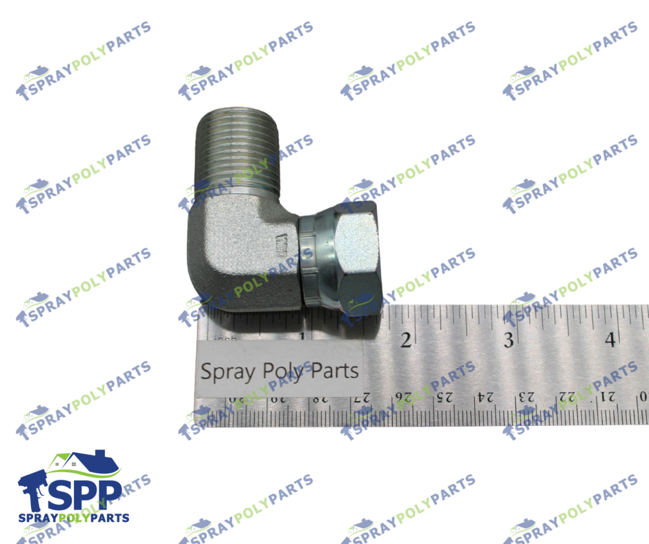 FITTING, SWIVEL, UNION 90 DEG, 1/2 NPT X 1/2 NPSM  (155470)
