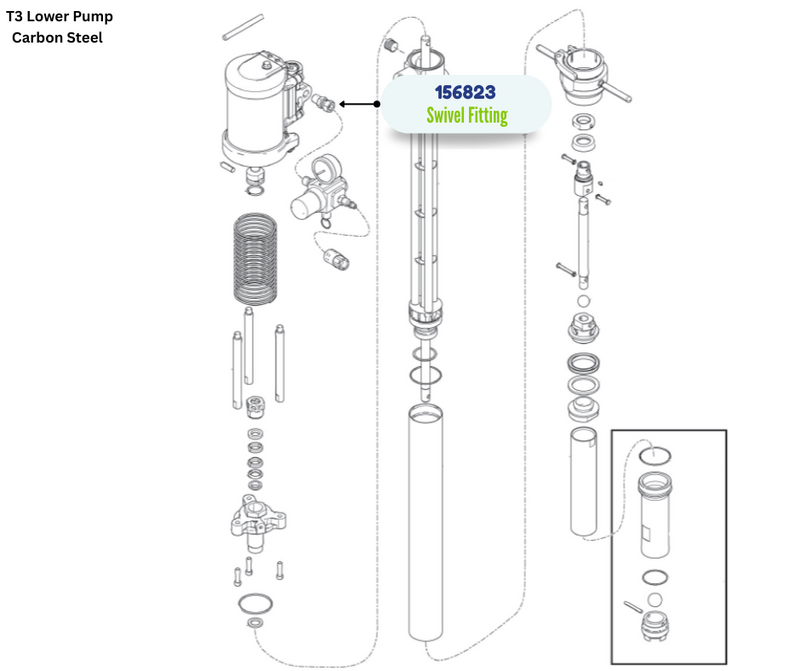 GRACO SWIVEL UNION FITTING (156823)