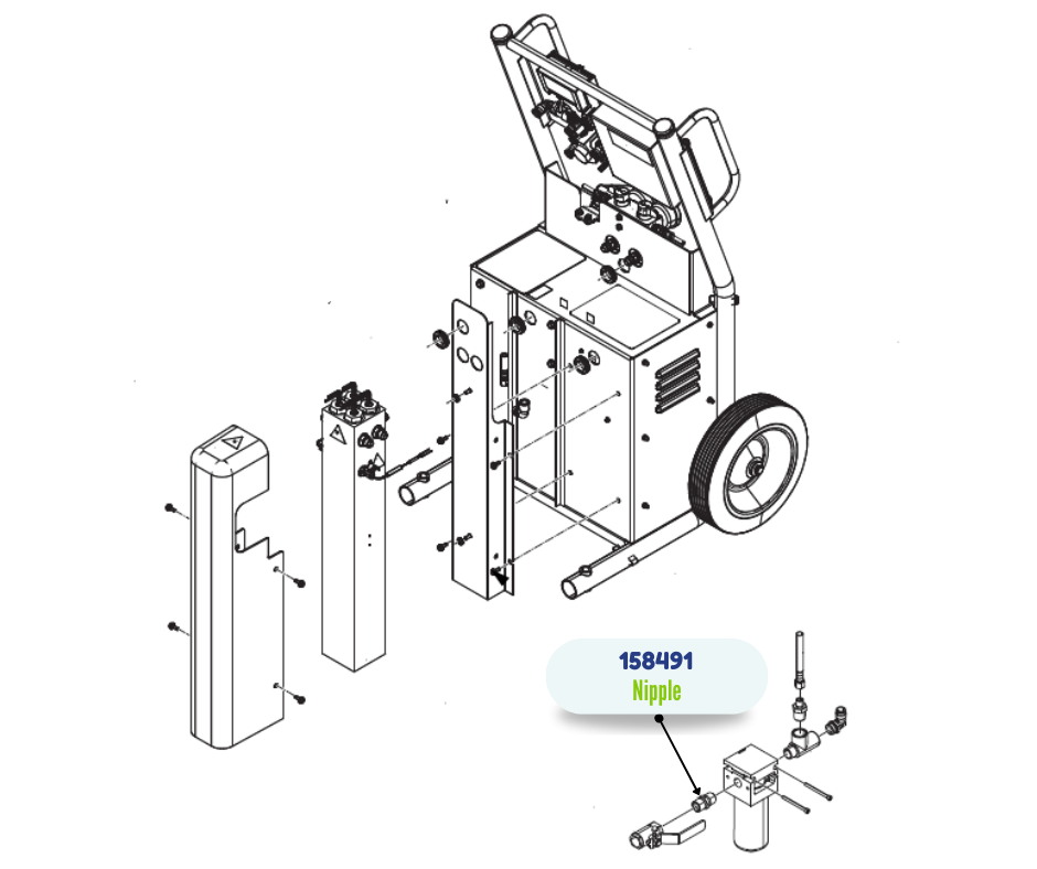 1/2 in x 1/2 in Hose Fitting (158491)