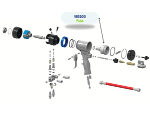 Main Piston for Graco Fusion Air Purge (AP) Spray Gun (15B203)