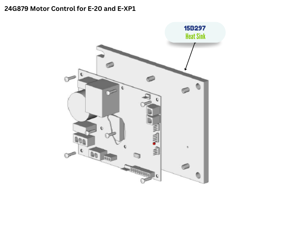 E20/EXP1 MOUNTING HEAT SINK (15B297)