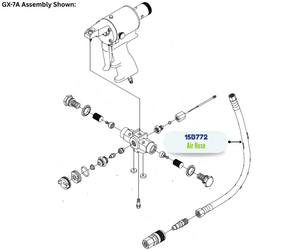 Air Hose for Graco Spray Guns (15B772)