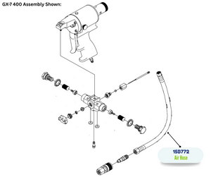 Air Hose for Graco Spray Guns (15B772)