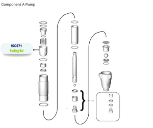 THROAT PUMP PACKING NUT (15C571)